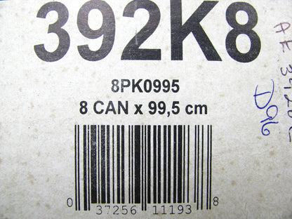 Kelly-springfield 392K8 Serpentine Belt -  1.087'' X 39.7'' - 8 Ribs
