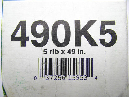 Kelly-springfield 490K5 Serpentine Belt - 0.69'' X 49.50'' - 5 Ribs