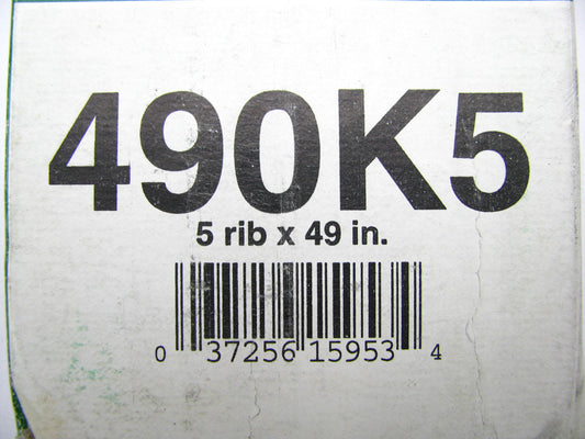 Kelly-springfield 490K5 Serpentine Belt - 0.69'' X 49.50'' - 5 Ribs