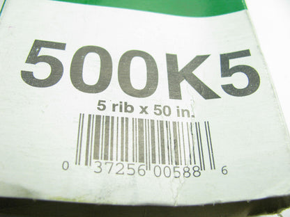 Kelly-springfield 500K5 Serpentine Belt - .667'' X 50.634'' - 5 Ribs