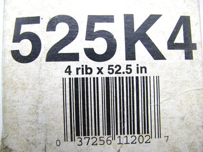 Kelly-springfield 525K4 Serpentine Belt - 0.56'' X 53.00'' - 4 Ribs