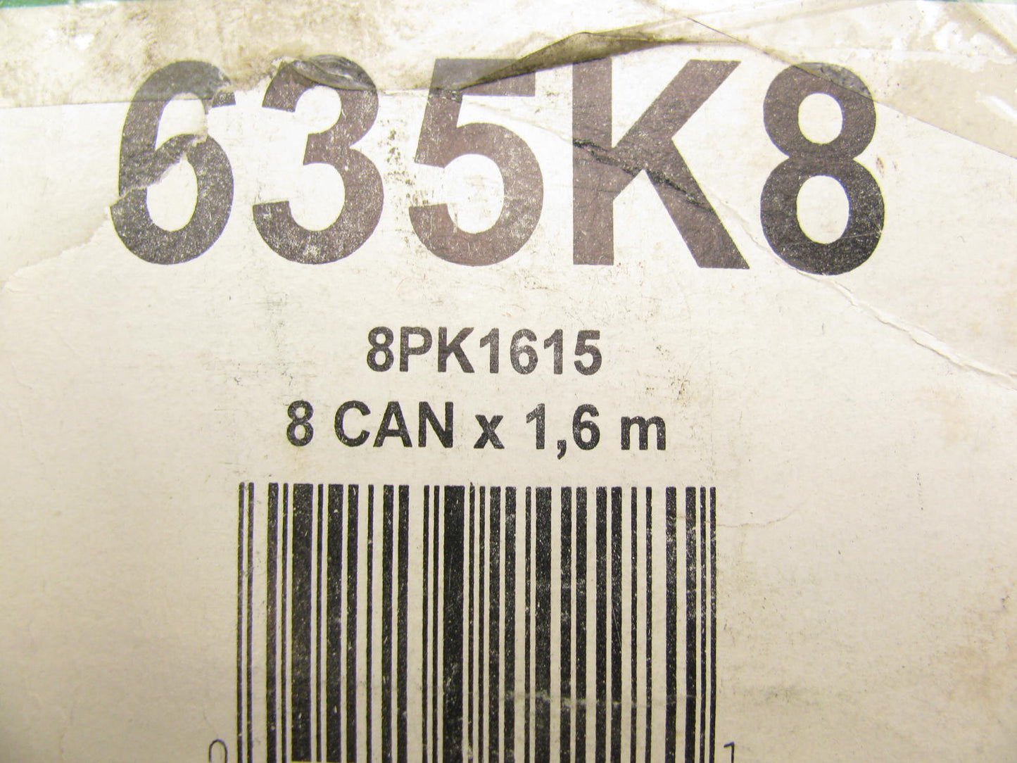 Kelly-springfield 635K8 Serpentine Belt - 1.12'' X 64.00'' - 8 Ribs