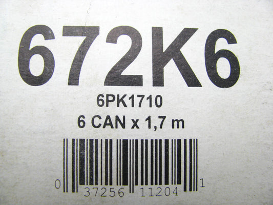 Kelly-springfield 672K6 Serpentine Belt - 0.84'' X 67.625'' - 6 Ribs