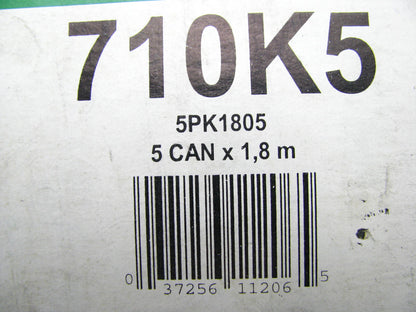 Kelly-springfield 710K5 Serpentine Belt - 0.69'' X 71.50'' - 5 Ribs