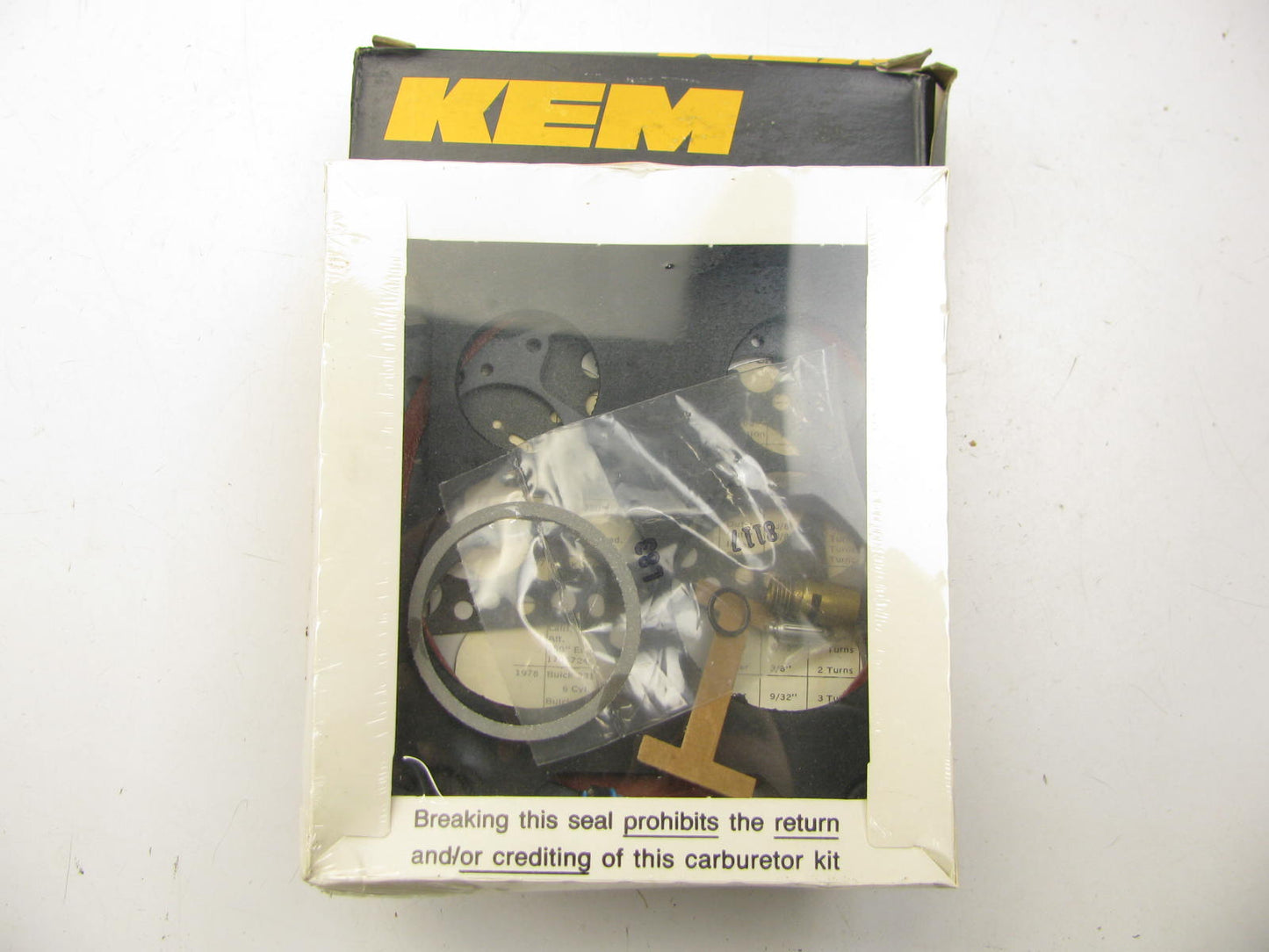 Kemparts 15598A Carburetor Rebuild Kit for 1974-1979 Rochester 4-BBL M4MC