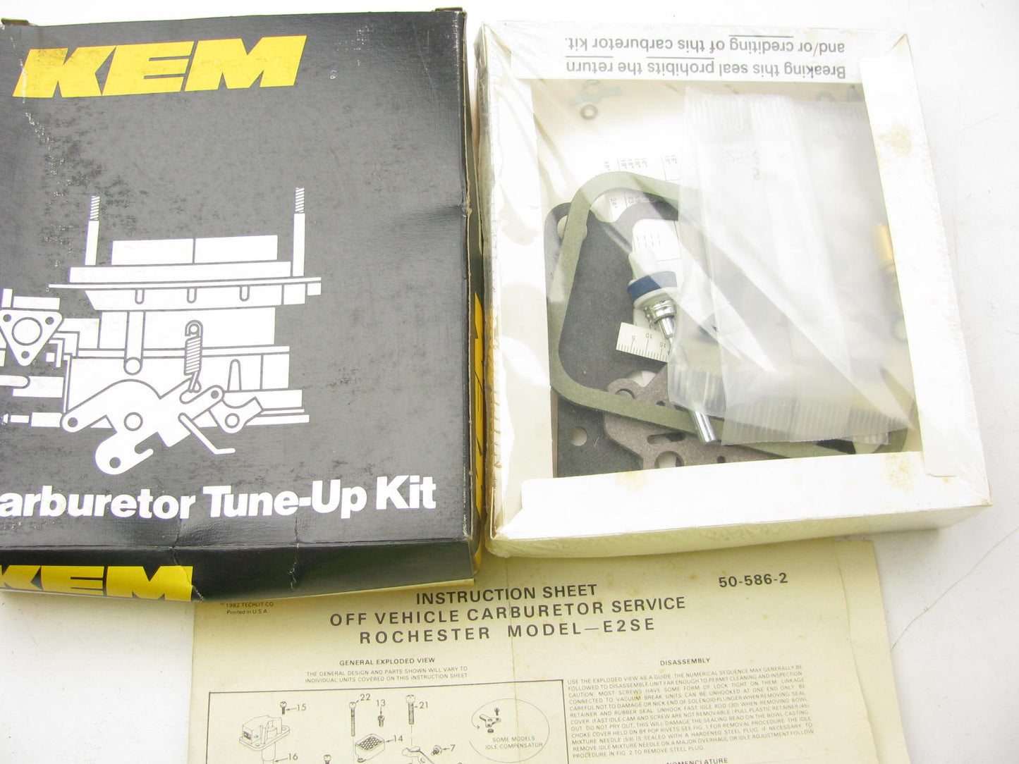 Kemparts 15895 Carburetor Rebuild Kit for 1984-1985 GM Rochester 2BBL E2SE