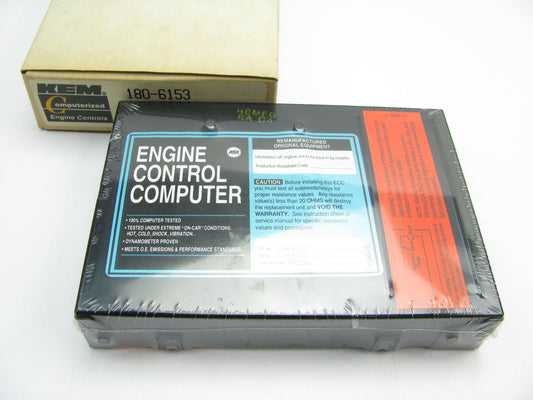 Kemparts 180-6153 Remanufactured Engine Control Module - ECU / ECM / PCM