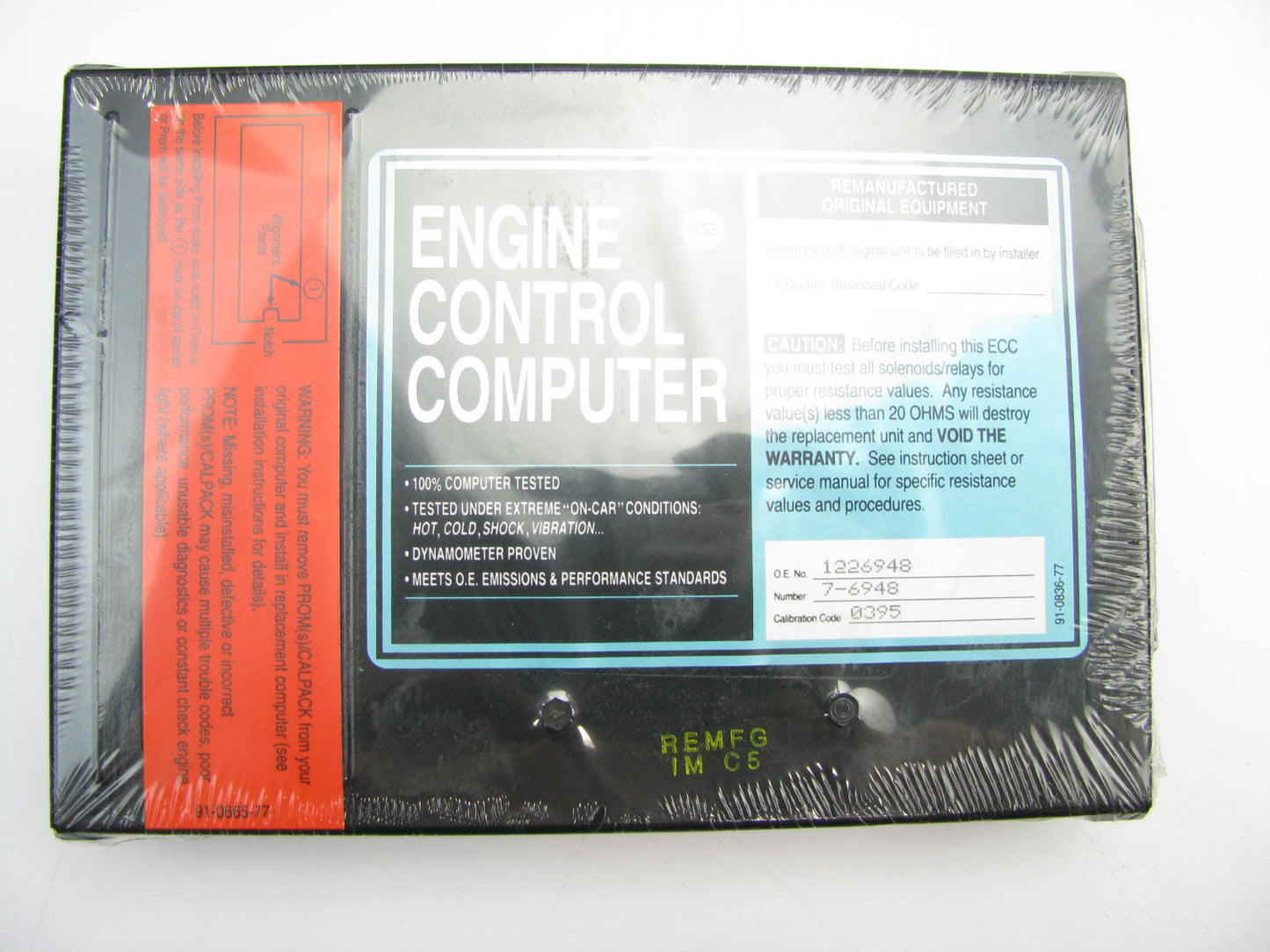 REMAN. Kemparts 180-6948 Engine Control Computer Module ECM ECU 1985 GM 3.0L V6