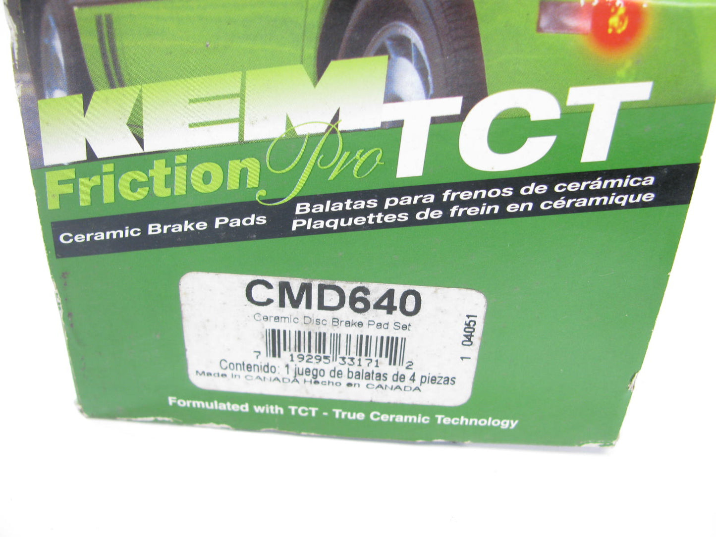 Kemparts CMD640 Disc Brake Pads For 1994-1996 XJ12, 1993 XJRS