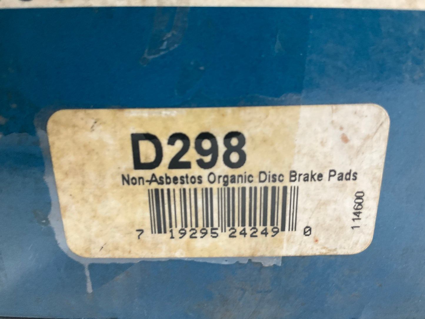Kemparts D298 Front Disc Brake Pads For 1988-1989 Merkur Scorpio, 1985-89 XR4Ti