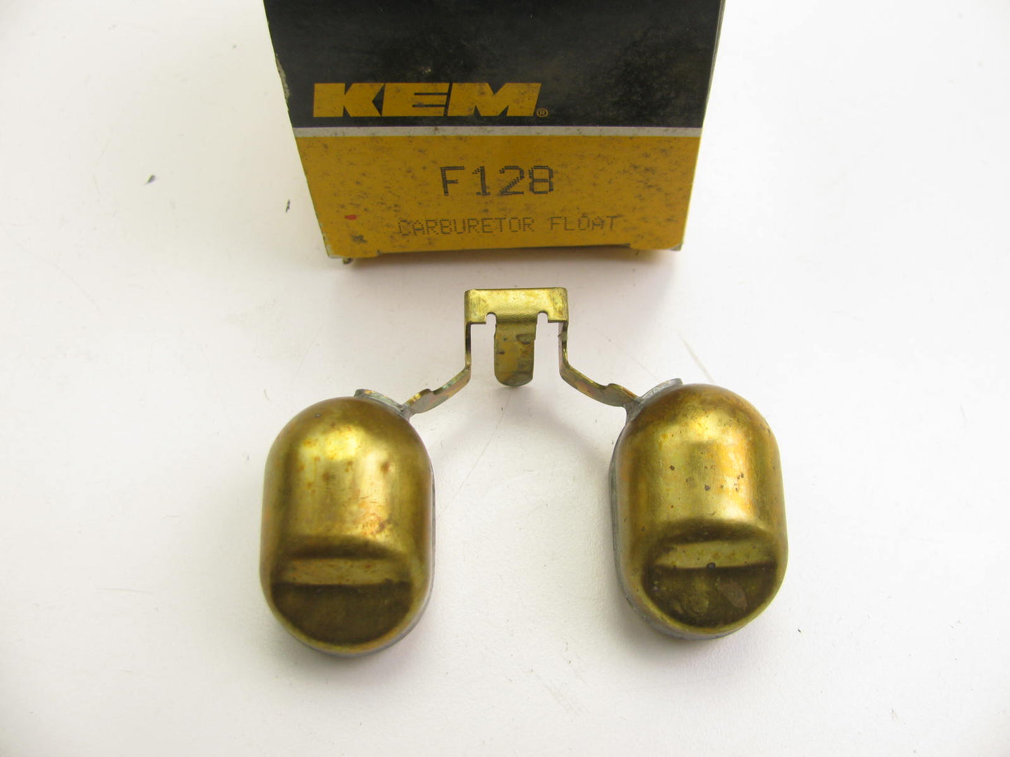 Kemparts F128 Brass Carburetor Float For 1967-1984 Chrysler AMC Carter 2-BBL BBD