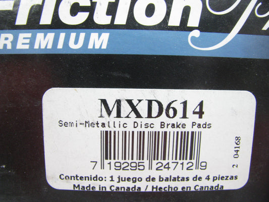 Kemparts MXD614 Semi-Metallic Disc Brake Pads - Front