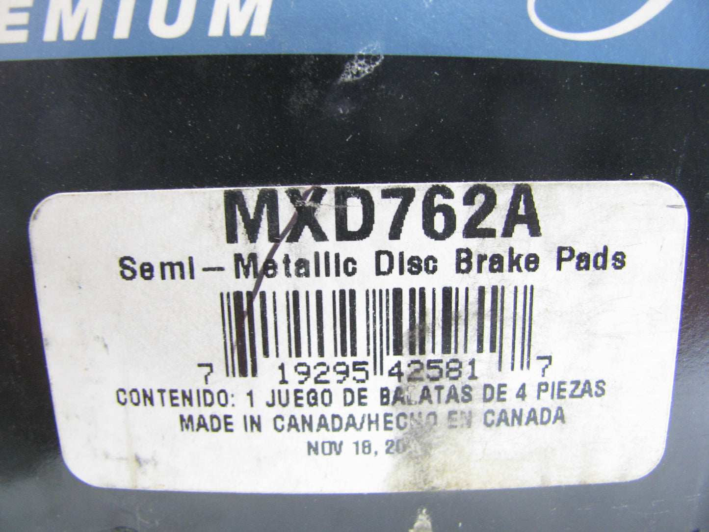 Kemparts MXD762A Front Disc Brake Pads For 1999-2000 Ford Contour W/ Sensor