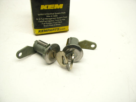 Kemparts TL113 Chrome Front Door Lock Set 83-91 Crown Victoria, 81-89 Mustang