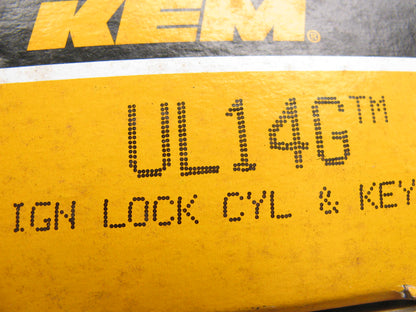 Kemparts UL14G Ignition Lock Cylinder & Keys 1987-90 Chevrolet Beretta & Corsica