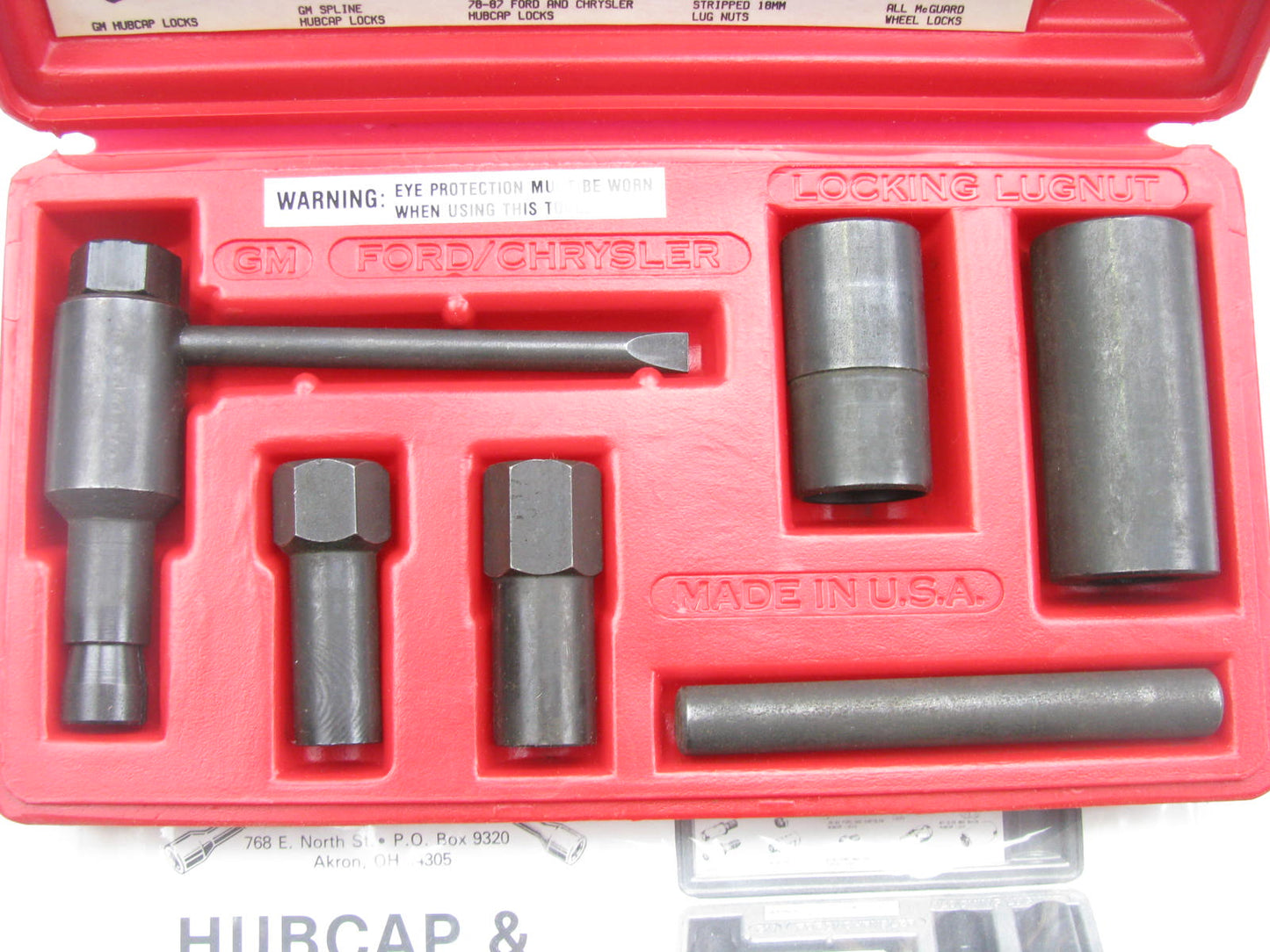 Ken-tool 30170 9Piece Professional Mechanic Hubcap & Wheel Lock Removal Tool Kit