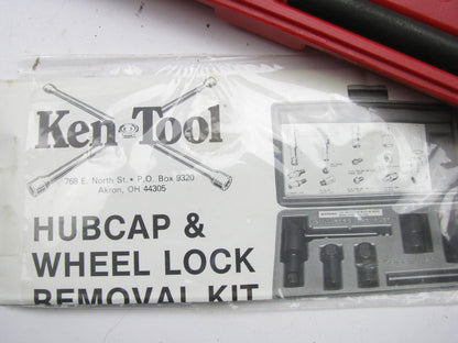 Ken-tool 30170 9Piece Professional Mechanic Hubcap & Wheel Lock Removal Tool Kit