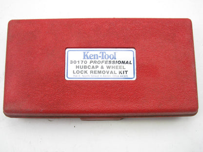 Ken-tool 30170 9Piece Professional Mechanic Hubcap & Wheel Lock Removal Tool Kit