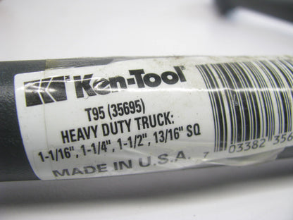 Ken-tool T95 35695 Heavy Duty Lug Nut Wrench - 1-1/16'' 1-1/4'' 1-1/2'' 13/16'' SQ