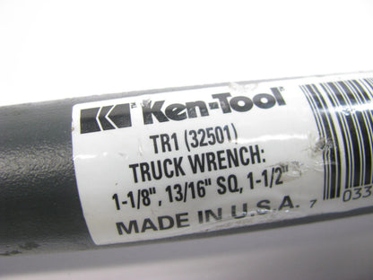 Ken-tool TR1 32501 Double End Truck Wrench - 1-1/8'', 13/16'' SQUARE, 1-1/2''