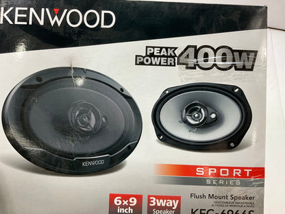 Kenwood KFC-6966S 6 X 9 Inch 400-Watt 3-Way Flush Mount Coaxial Car Speakers