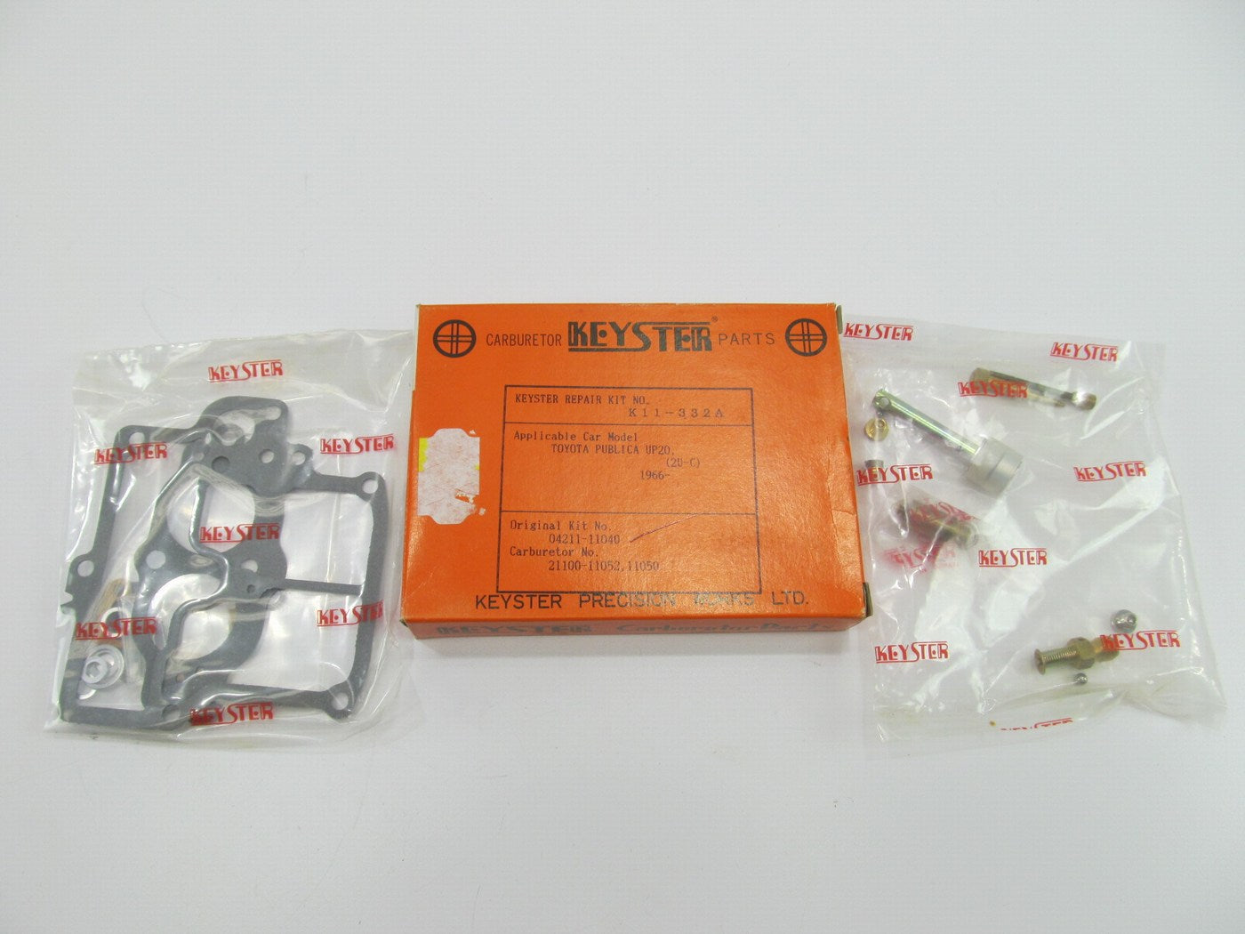 Keyster K11-332A Carburetor Rebuild Kit - COROLLA KE11 3K, DAIHATSU 1200 EP31