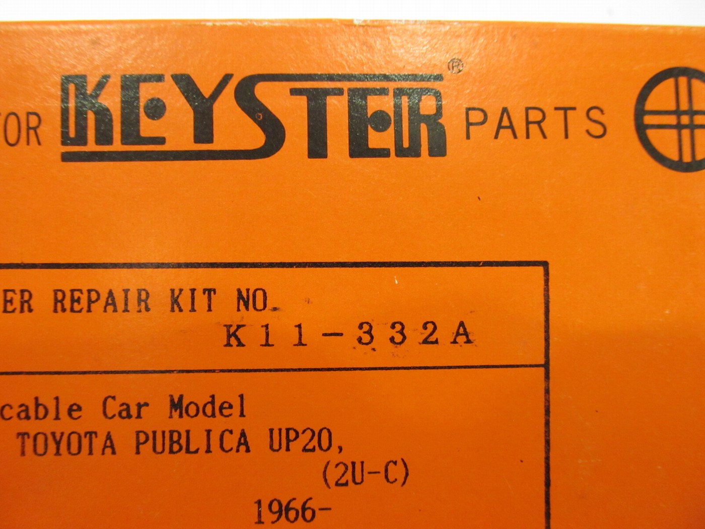 Keyster K11-332A Carburetor Rebuild Kit - COROLLA KE11 3K, DAIHATSU 1200 EP31