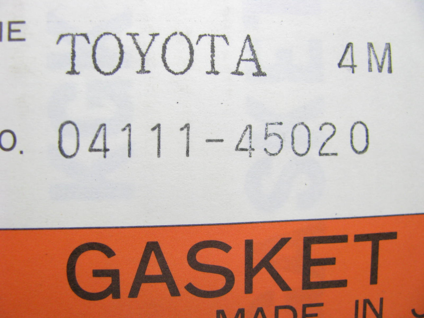 Kgk Gasket 04111-45020 Engine Full Gasket Set for 1973-1979 Toyota 2.6L-L6