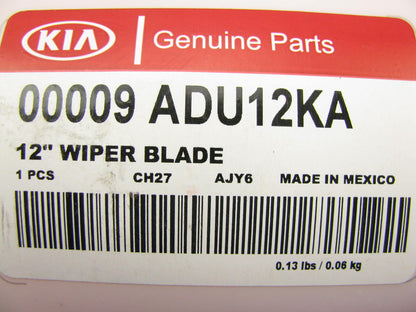 NEW - OEM 00009ADU12KA Rear Window Wiper Blade For 2011-2018 Kia Forte