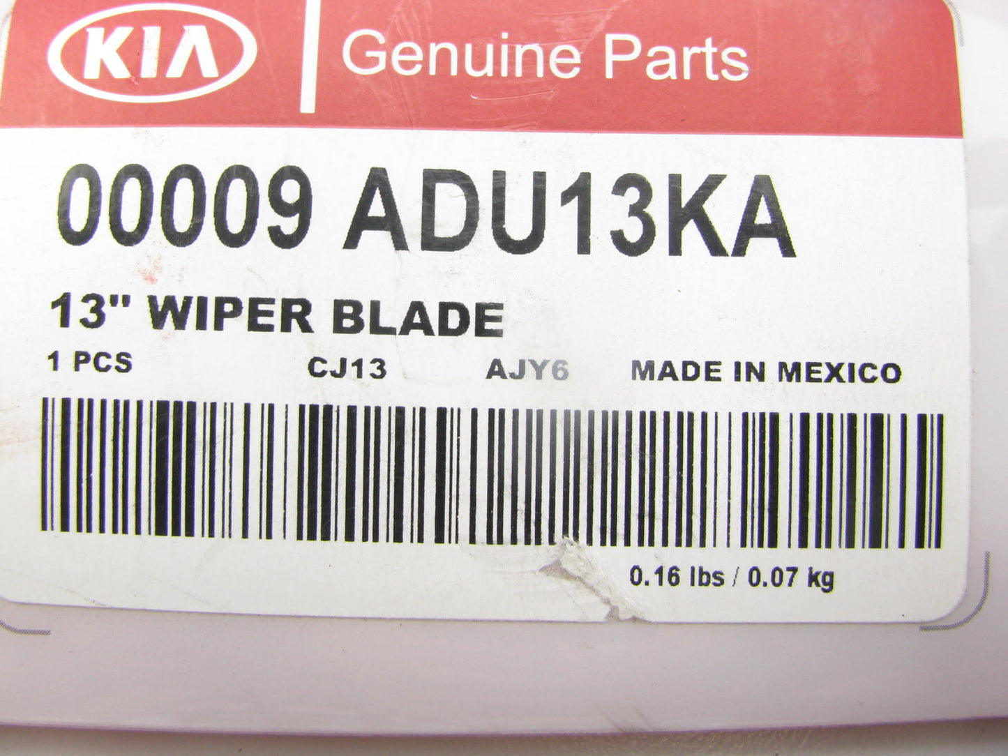 NEW OEM 00009ADU13KA 13'' Rear Window Wiper Blade For 02-05 Kia Rio 03-09 Sorento