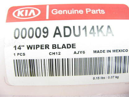 NEW - OEM 00009ADU14KA Rear 14'' Window Wiper Blade For Kia