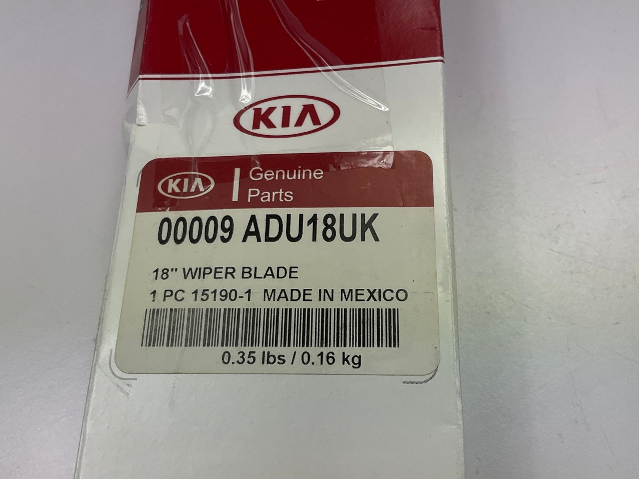 NEW GENUINE 18'' Windshield Wiper Blade OEM For Kia 00009ADU18UK