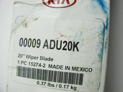 NEW - OEM Front Windshield Wiper Blade Right Passenger 20 Inch For 11-15 Sorento