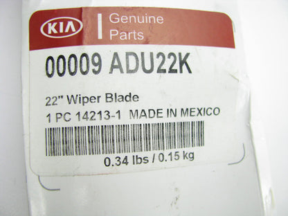 New OEM Genuine 00009ADU22K Left Side 22in Windshield Wiper Blade For Kia