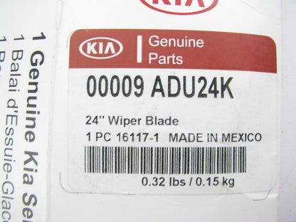 New Genuine 24'' Left Side Windshield Wiper Blade For Kia 00009ADU24K