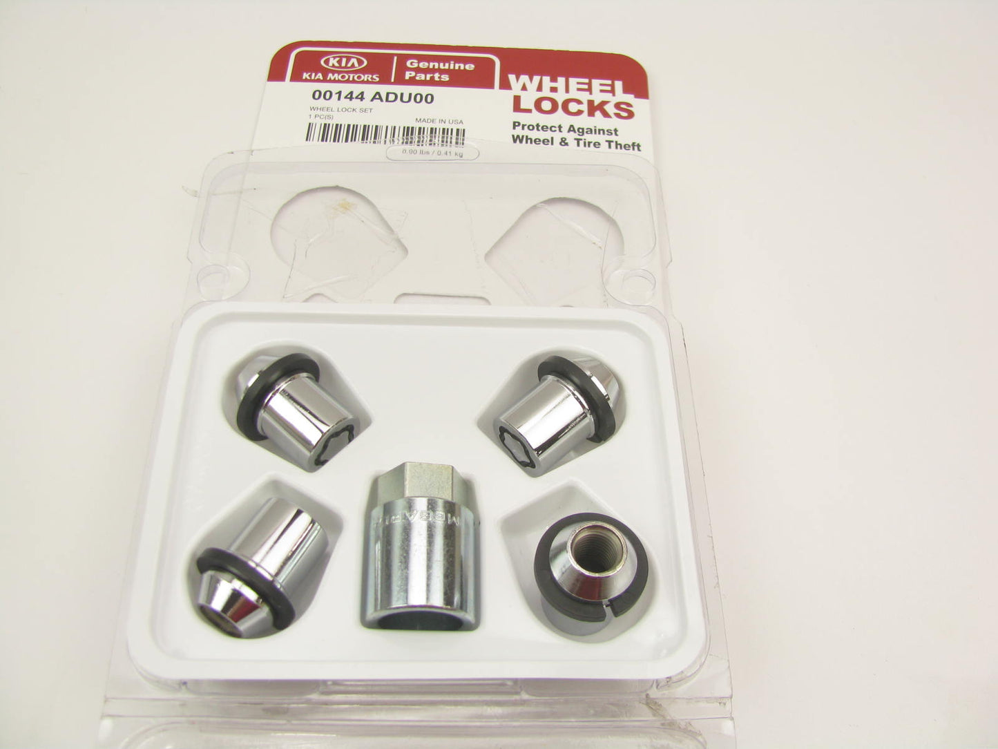 NEW - OEM 00144ADU00 Wheel Lock Set For Kia