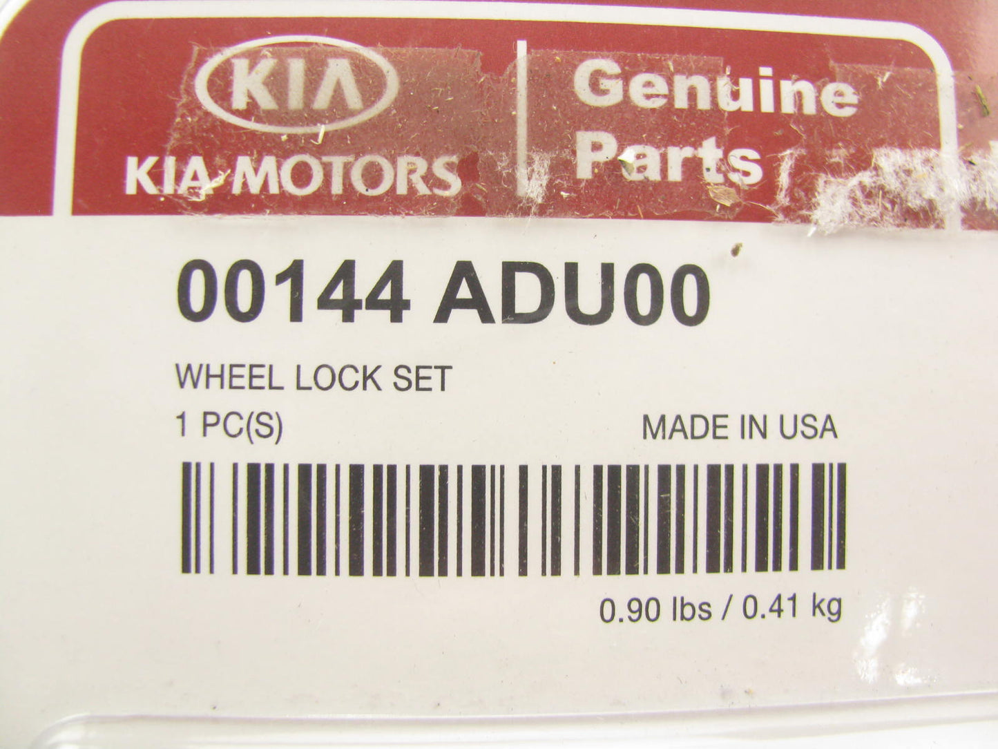 NEW - OEM 00144ADU00 Wheel Lock Set For Kia
