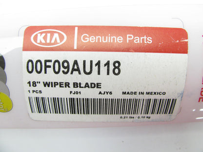 NEW GENUINE 18'' Windshield Wiper Blade OEM For Kia 00F09AU118