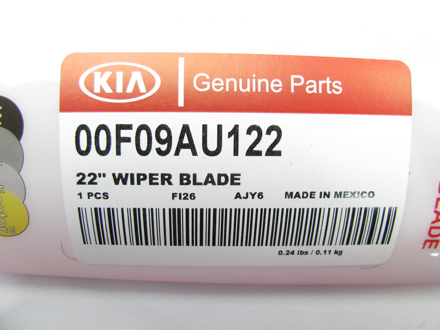 NEW GENUINE 22'' Windshield Wiper Blade OEM For Kia  00F09AU122