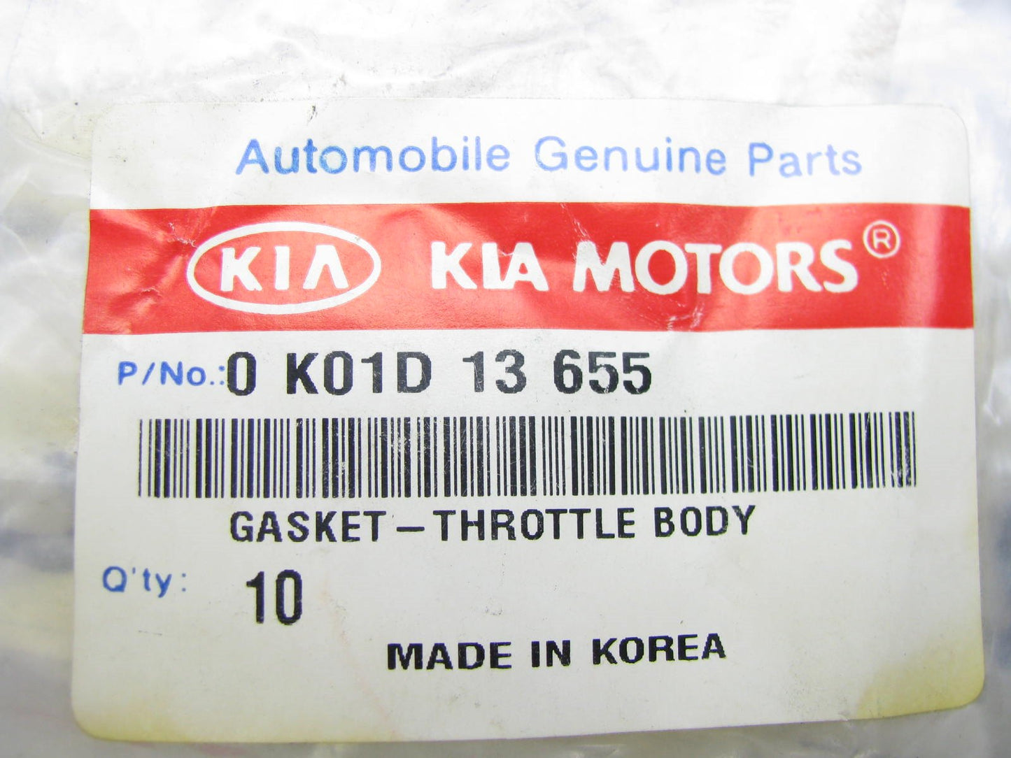 NEW GENUINE Throttle Body Mounting Gasket OEM For 1998-2002 Sportage 0K01D13655