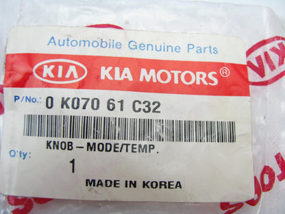 New Genuine A/C Heater Mode Switch Knob OEM For 01-02 Kia Sportage 0K07061C32