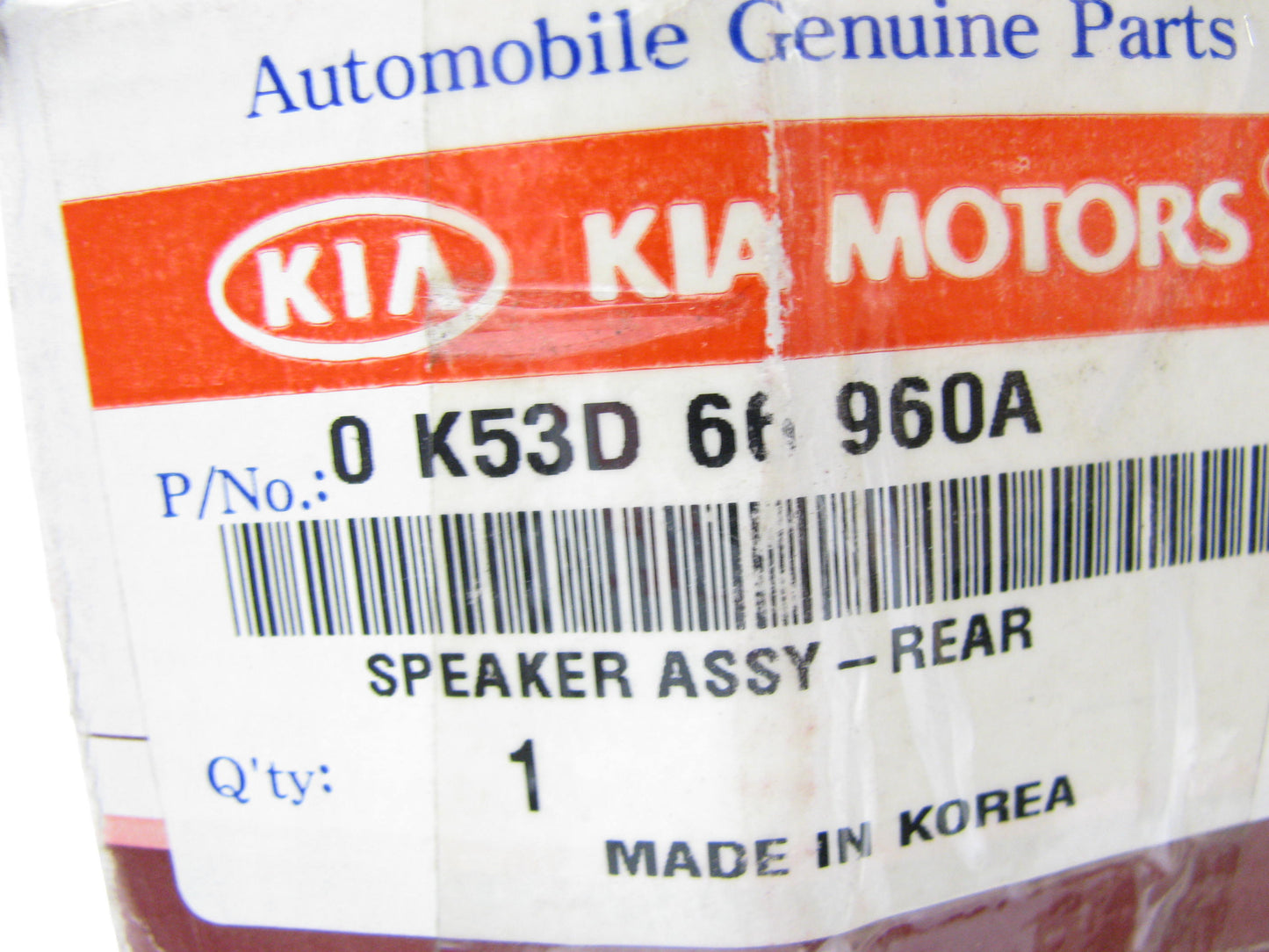 NEW GENUINE REAR Door Speaker OEM For 2001-2005 Kia Sedona 0K53D66960A