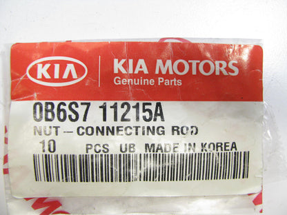 (10) NEW - OEM 0B6S711215A Connecting Rod Nut For 97-01 Kia Sephia 00-04 Spectra