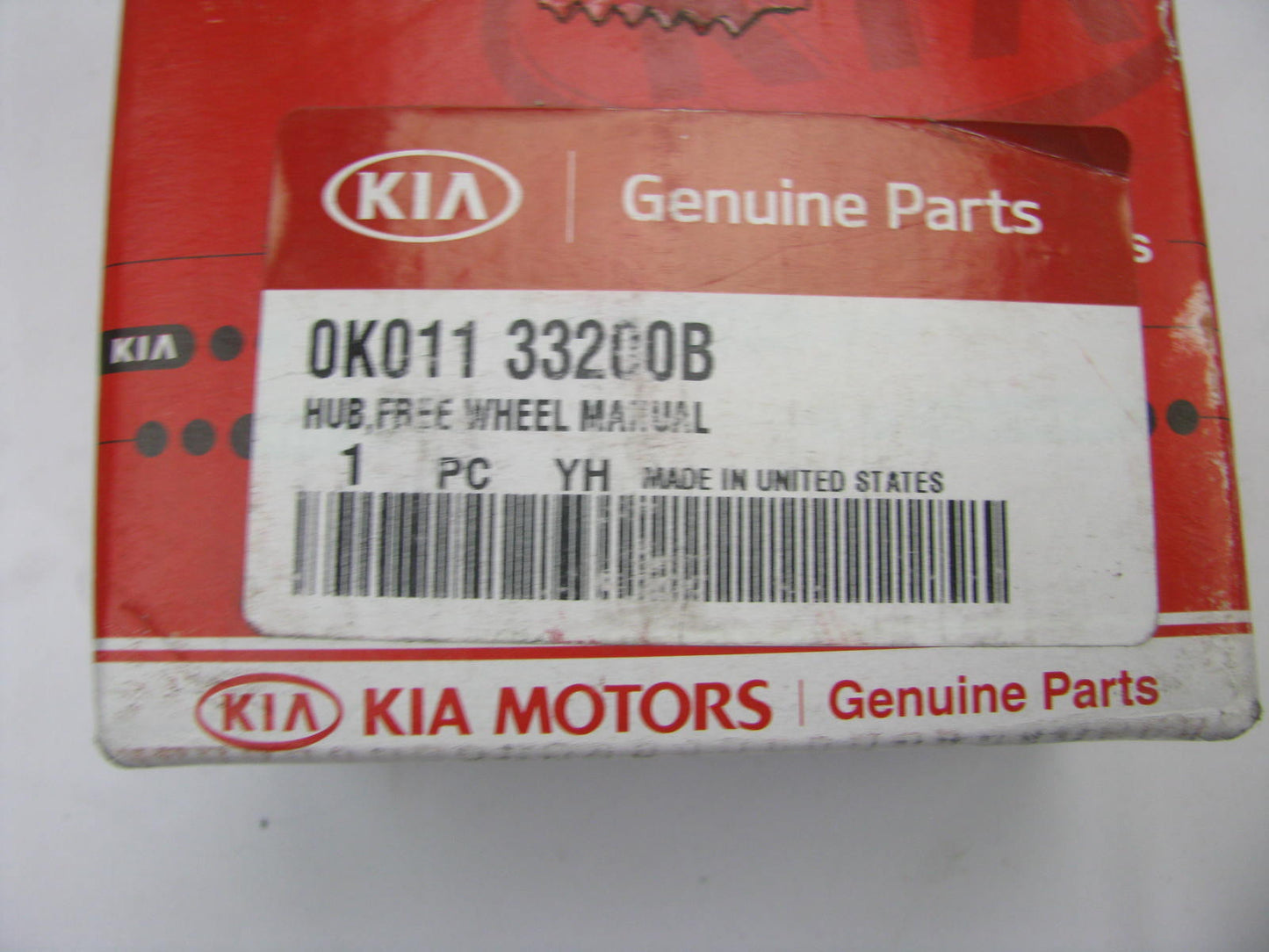 NEW OEM WARN Locking Wheel Hub For 1993-2005 Kia Sportage 0K01133200B