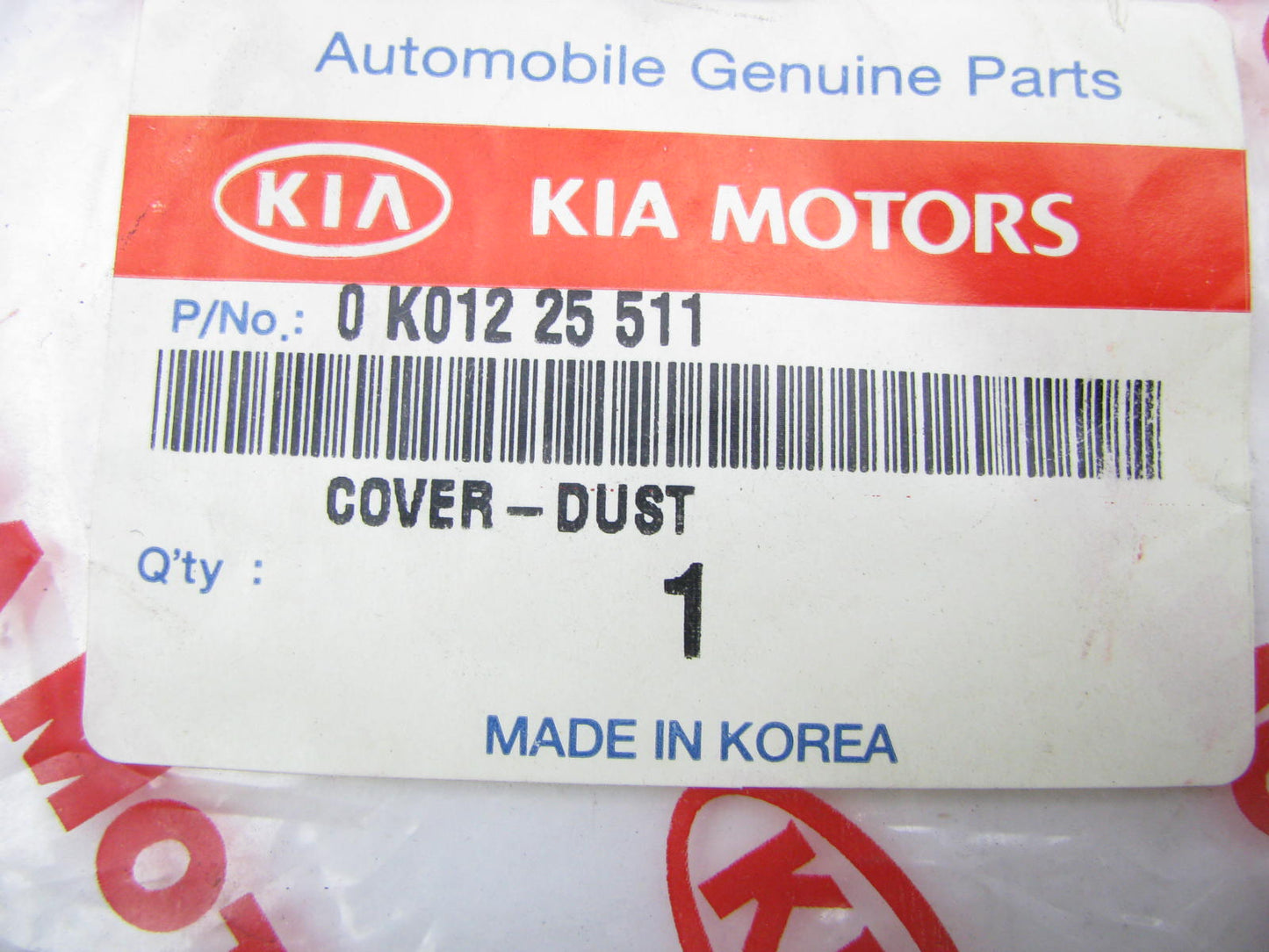 NEW GENUINE CV Axle Joint Dust Cover OEM For 2000-02 Kia Sportage 0K01225511