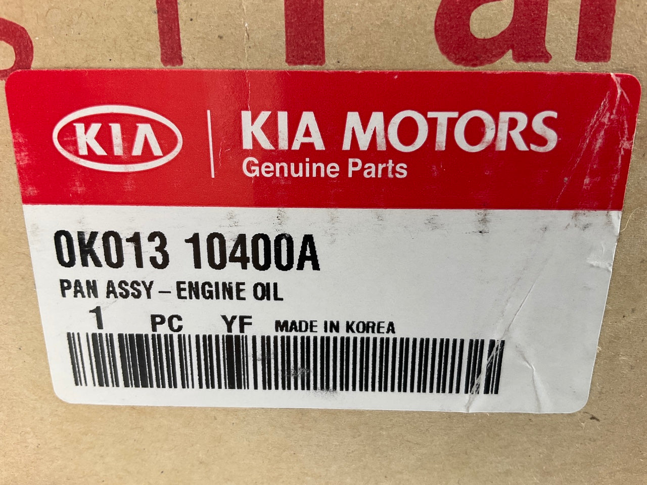 NEW GENUINE Engine Oil Pan OEM For 1995-2002 Kia Sportage 0K01310400A