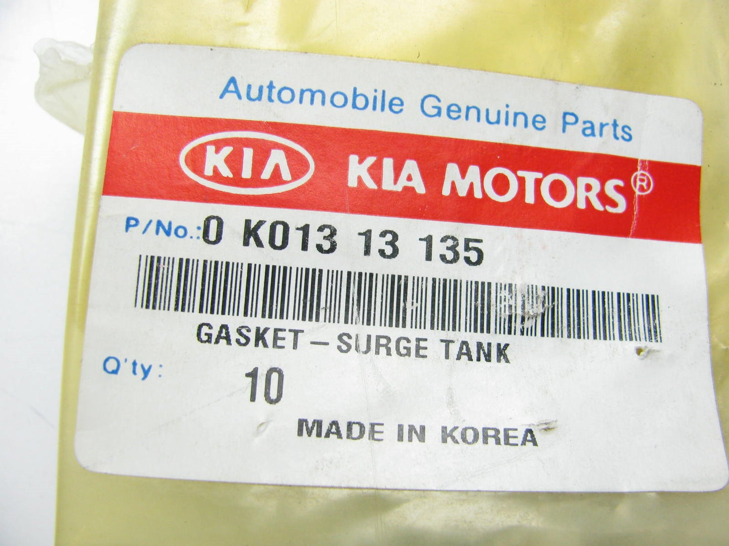 GENUINE Fuel Injection Plenum Gasket OEM For 1995-02 KIA Sportage 2.0L DOHC
