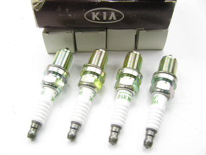 (4) NEW GENUINE  Spark Plugs OEM For Kia 0K01A18110 - NGK BKR5E