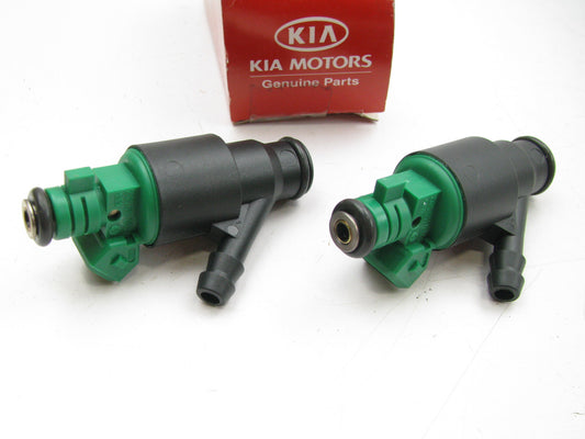 (2) New Genuine OEM Fuel Injectors For 95-02 Kia Sportage 2.0L 0K01D13250