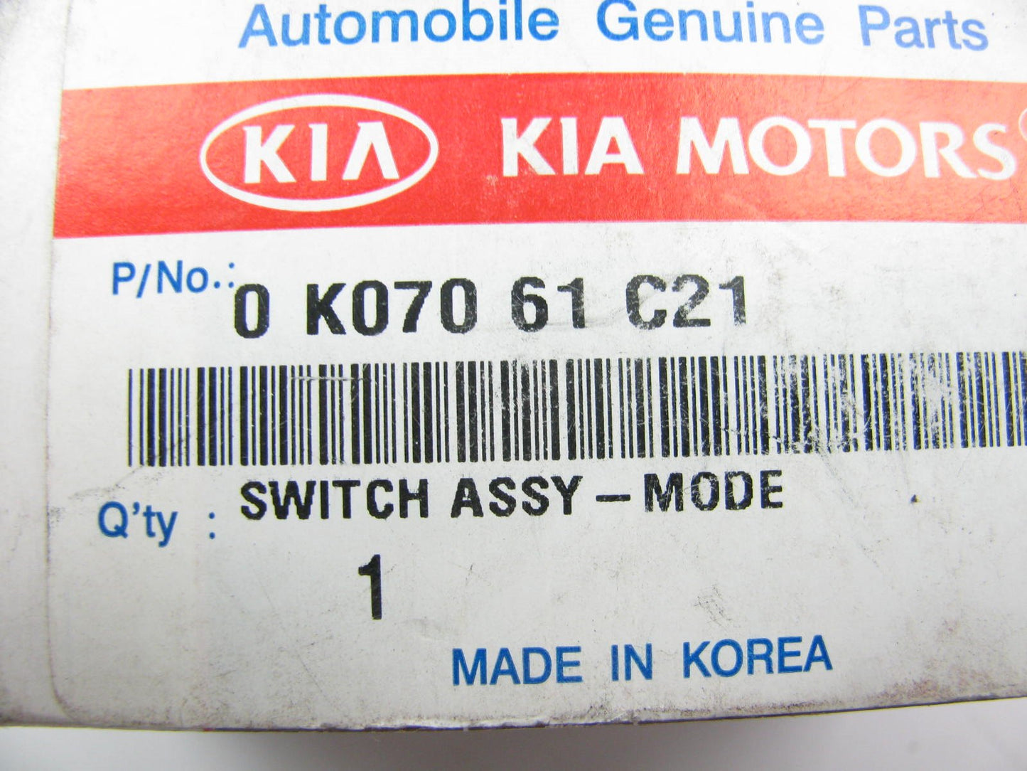 NEW OEM A/C Heater Control Knob Mode Switch For 2000-02 Kia Sportage 0K07061C21